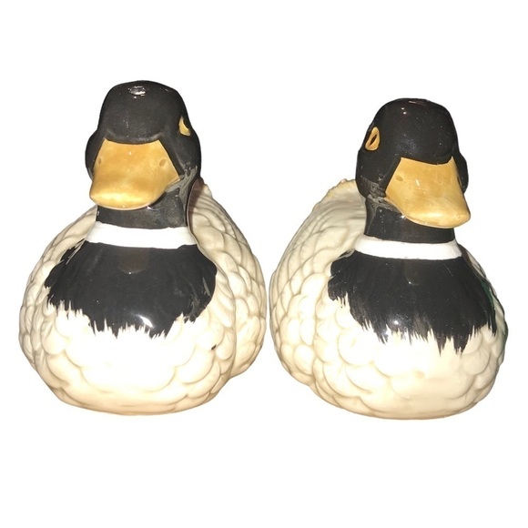 Mallard Duck Salt and Pepper Shakers Vintage OMC Japan Otagiri - Picture 3 of 6